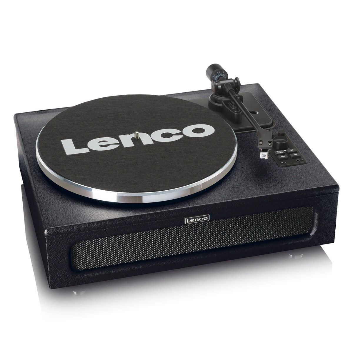 Виниловый проигрыватель Lenco LS-430 BLACK с 4 встроенными динамиками купить,NaN