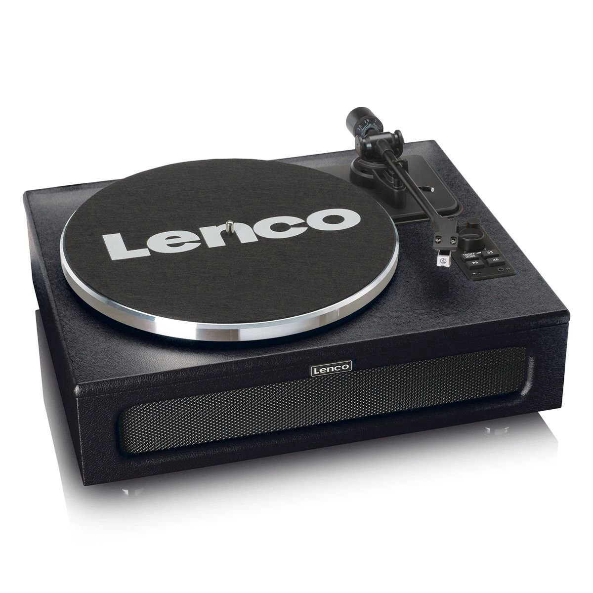 Виниловый проигрыватель Lenco LS-430 BLACK с 4 встроенными динамиками купить,NaN