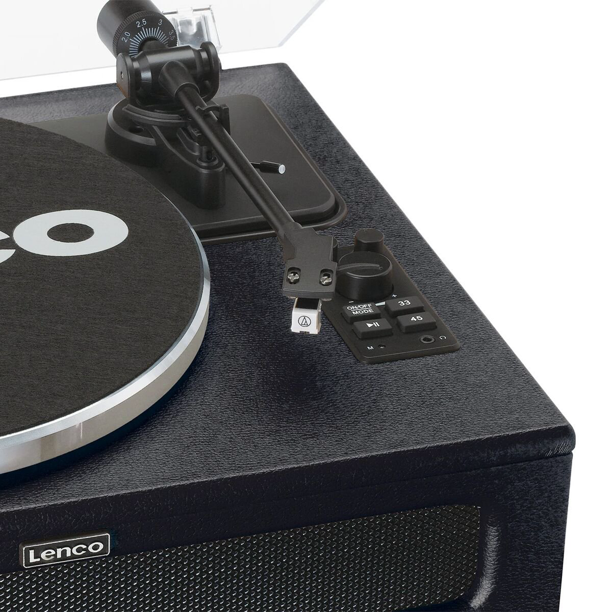 Виниловый проигрыватель Lenco LS-430 BLACK с 4 встроенными динамиками купить,NaN