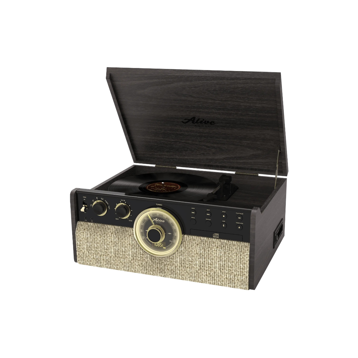 Проигрыватель виниловых дисков Alive Audio Great Gatsby Dark Wood AA-GGS-08-DW