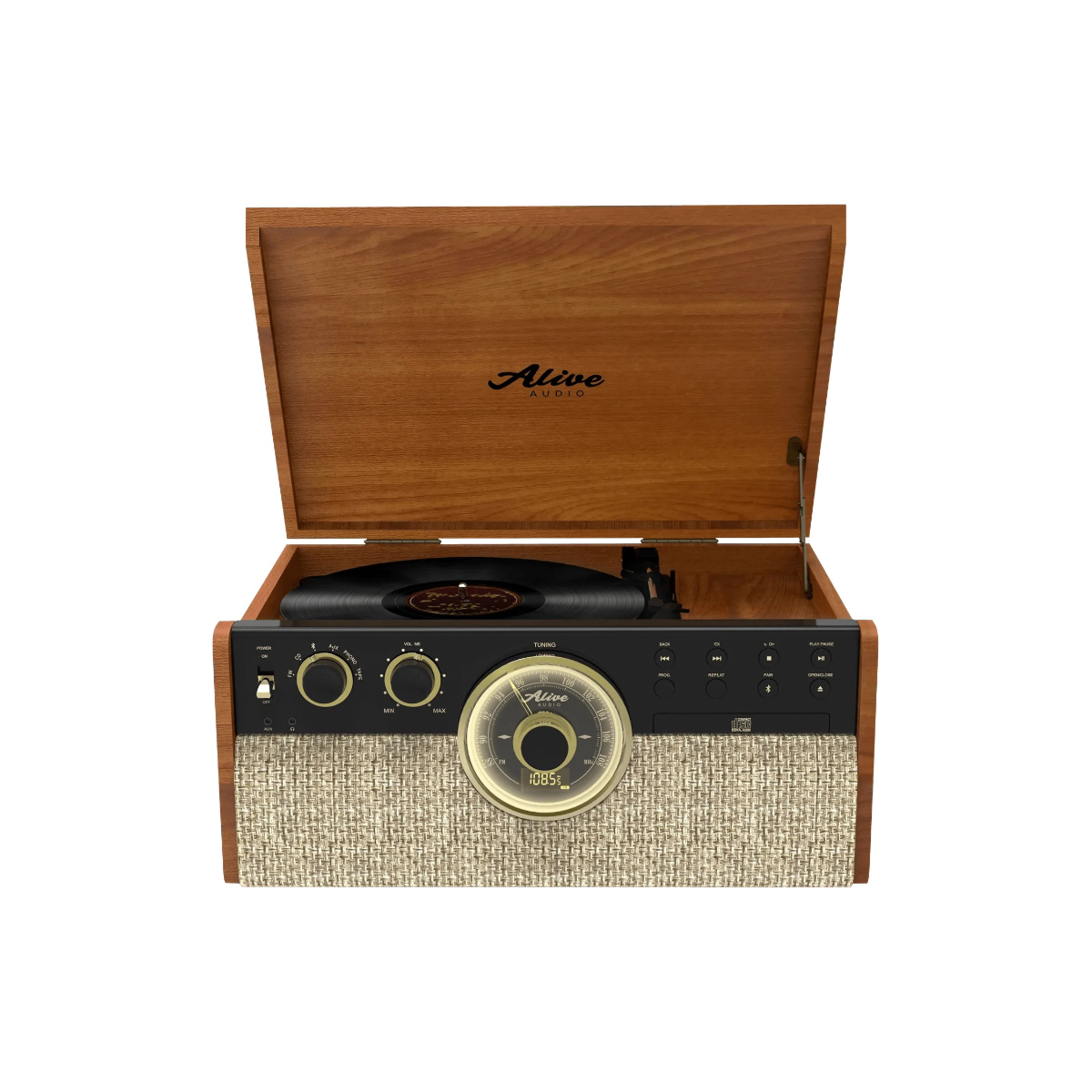 Проигрыватель виниловых дисков Alive Audio Great Gatsby Light Wood AA-GGS-08-LW купить,NaN