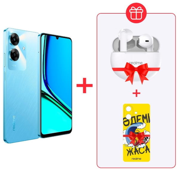 Смартфон Realme Note 60 4/128Gb Voyage Blue + подарок