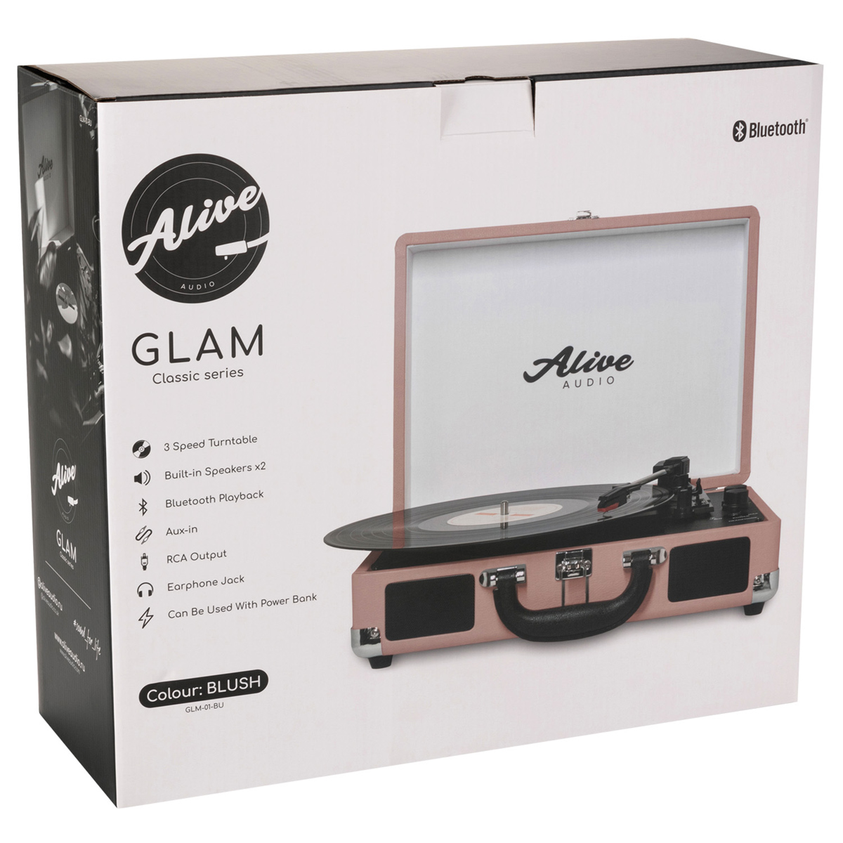 Проигрыватель виниловых дисков Alive Audio GLAM Blush c Bluetooth GLM-01-BU - ForteMarket Проигрыватель виниловых дисков Alive Audio GLAM Blush c Bluetooth GLM-01-BU купить,0