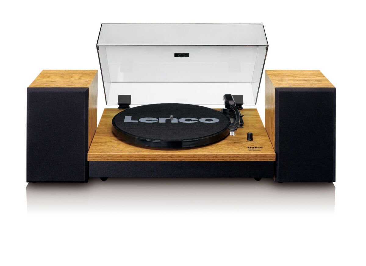 Проигрыватель виниловых дисков Lenco LS-300WD (Bluetooth и комплект динамиков) купить,NaN