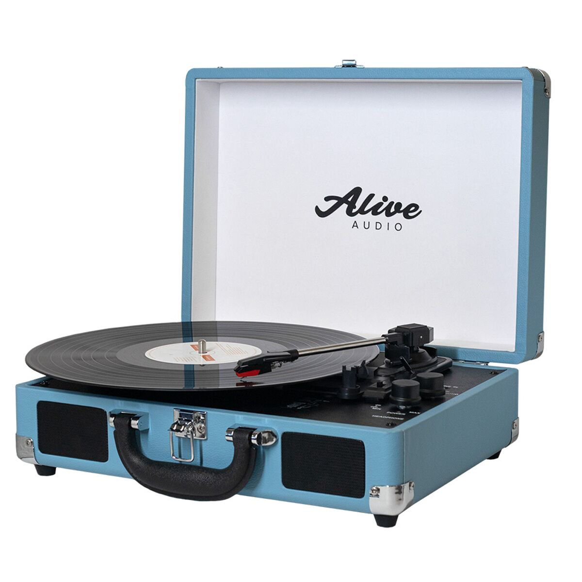 Проигрыватель виниловых дисков Alive Audio GLAM Aqua c Bluetooth GLM-01-AQ купить,NaN