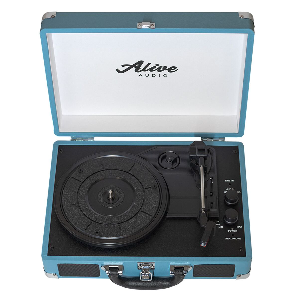 Проигрыватель виниловых дисков Alive Audio GLAM Aqua c Bluetooth GLM-01-AQ купить,NaN