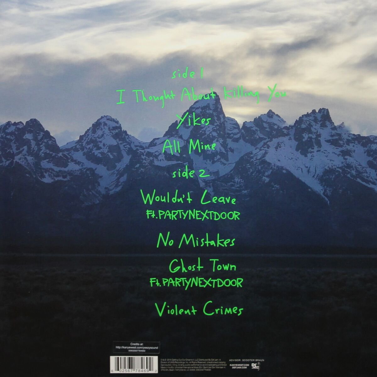 West Kanye Ye LP купить,NaN