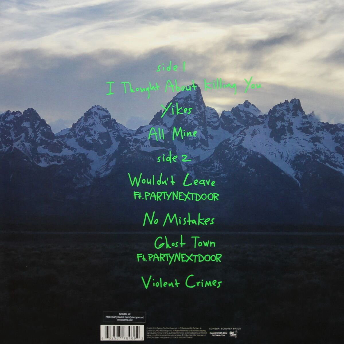 West Kanye Ye LP купить,NaN