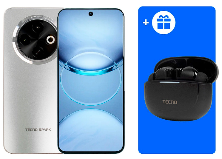 Смартфон Tecno Spark 30C 4/128Gb Titanium Gold+подарок купить,NaN