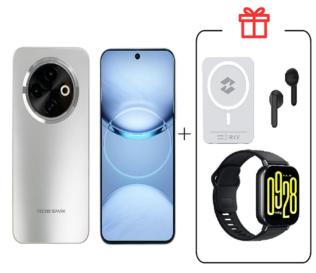Смартфон Tecno Spark 30C 4/128Gb Titanium Gold+подарок купить,NaN