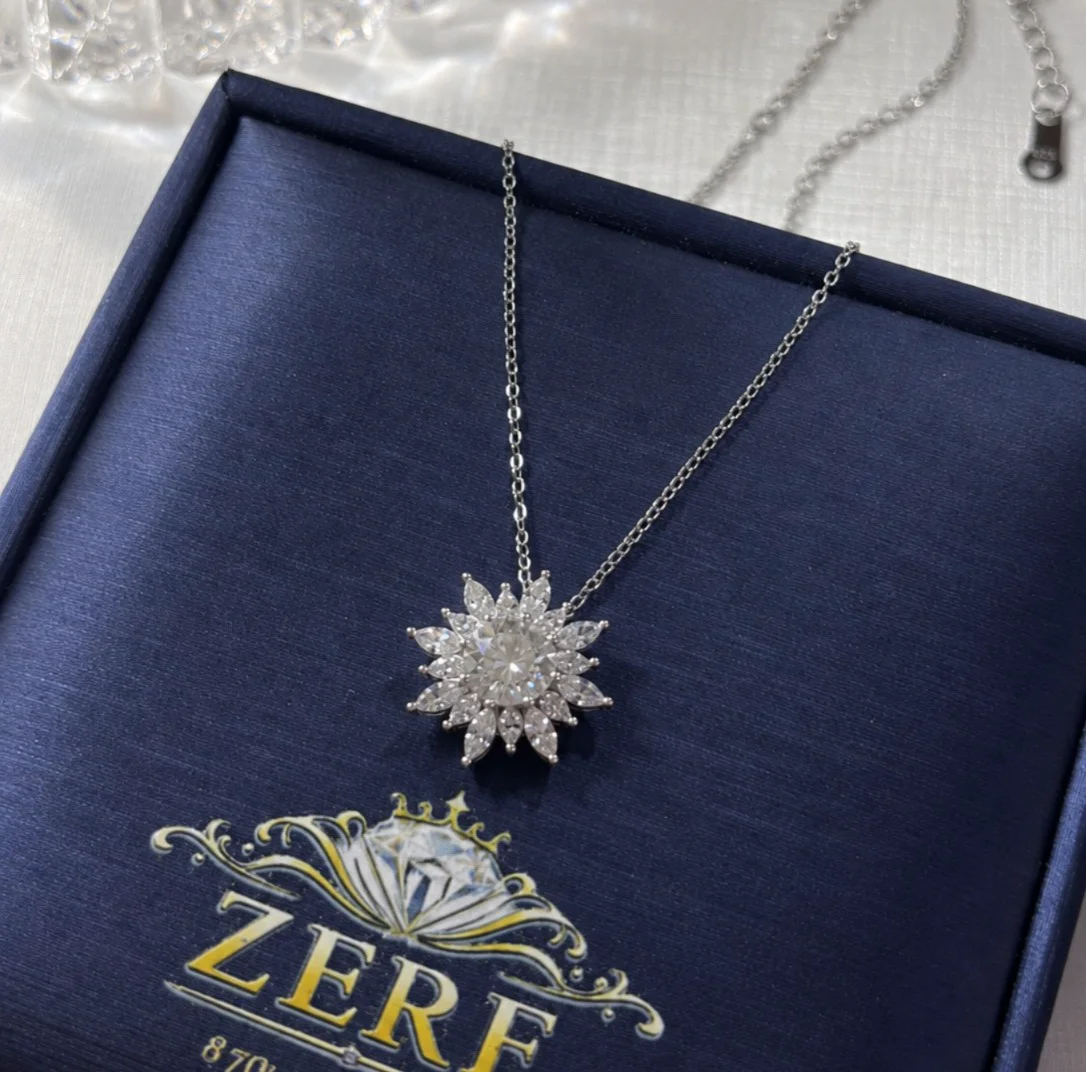 Колье ZERE серебро 925 пробы с муассанитом 2гр 45см - ForteMarket Колье ZERE серебро 925 пробы с муассанитом 2гр 45см купить,22990