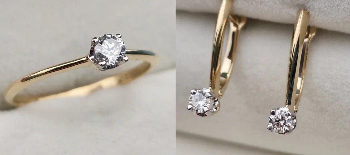 Комплект Deimantas 106480341 0,18ct 0,32ct. купить,NaN