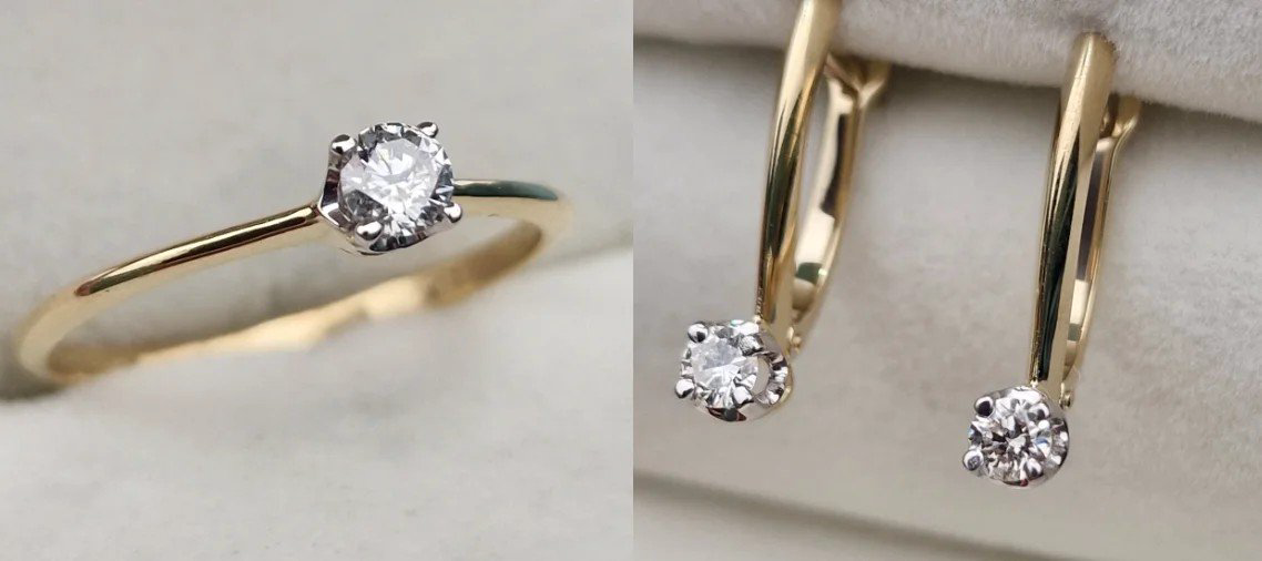 Комплект Deimantas 106480341 0,18ct 0,32ct. купить,NaN