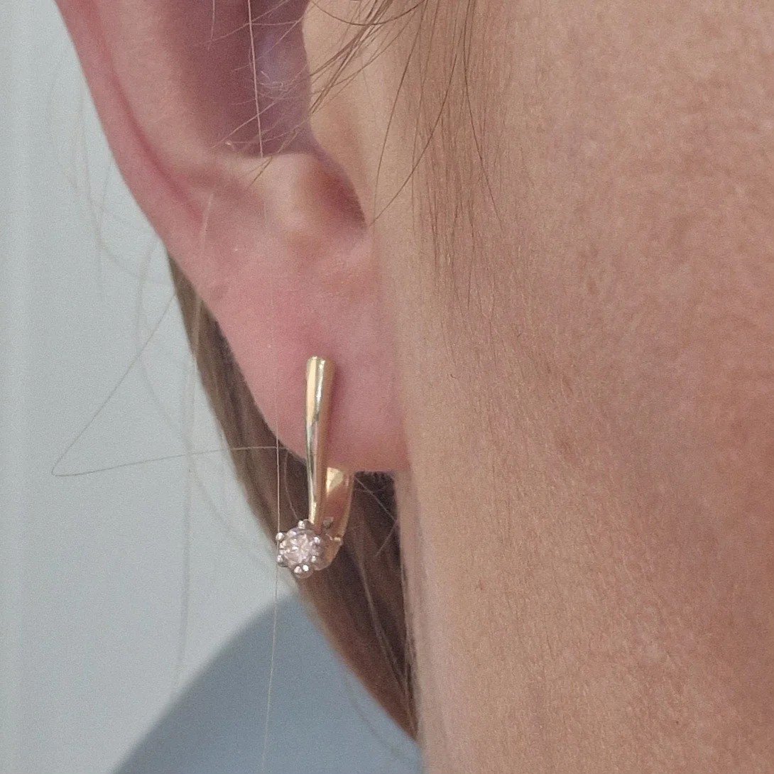 Серьги Deimantas 106481194 3,62гр 0,32ct. купить,NaN