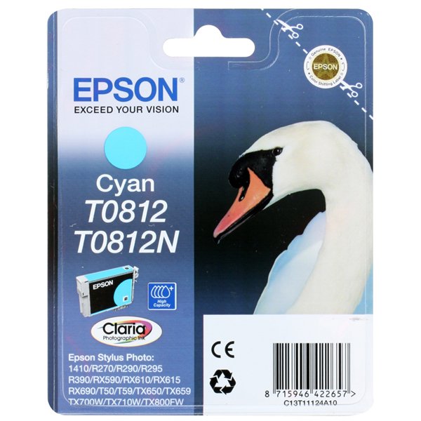 Картридж Epson C13T11124A10 голубой купить,NaN