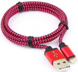 Кабель Cablexpert CC-ApUSB2pe1m 1м розовый купить,NaN