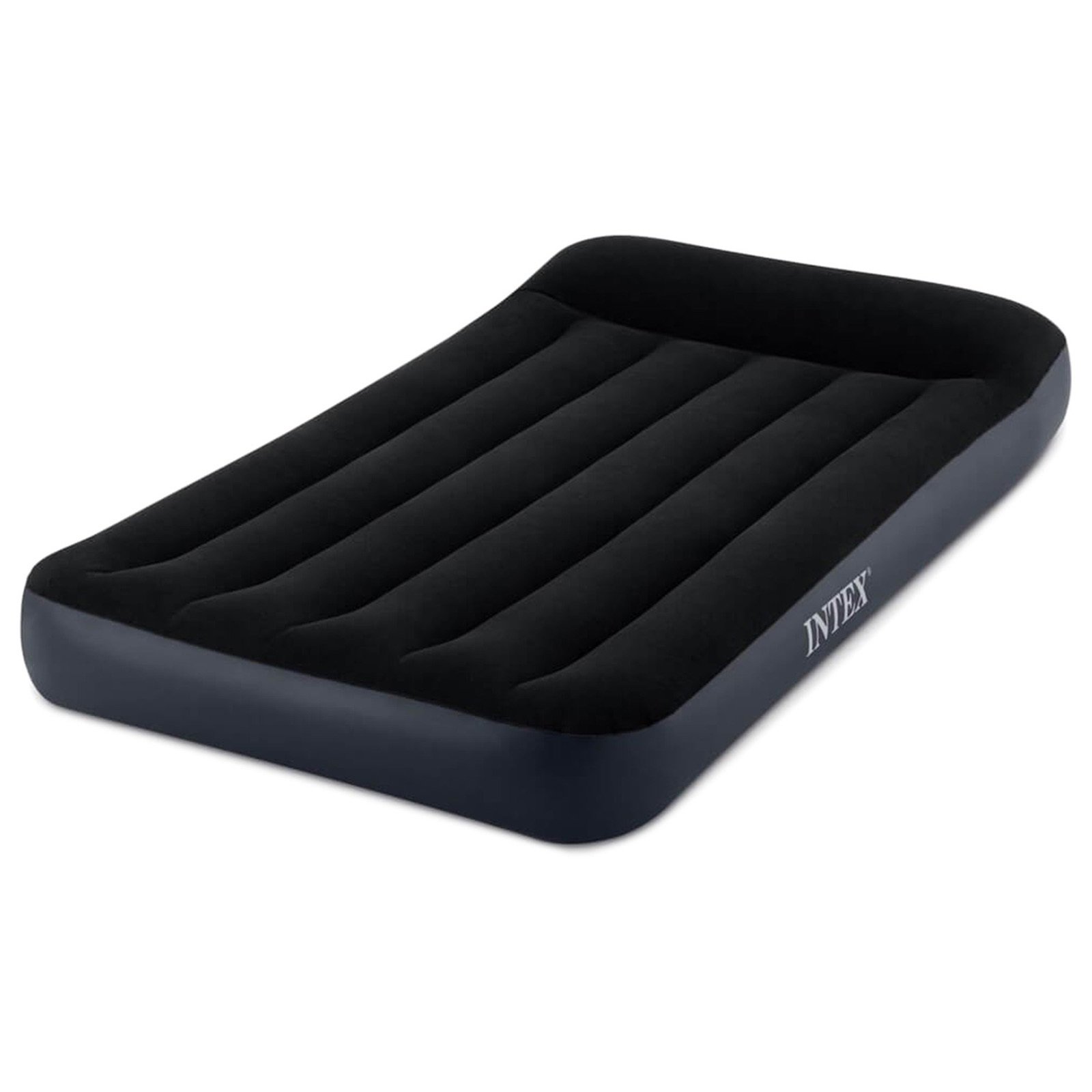 Матрас надувной Intex Pillow Rest Classic Fiber-Tech 64141 99х191х25см черный купить,NaN