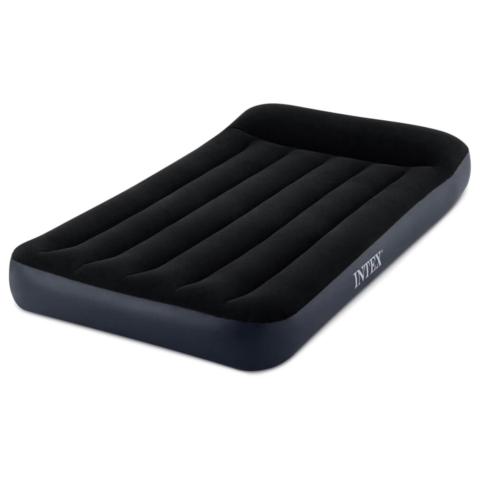 Матрас надувной Intex Pillow Rest Classic Fiber-Tech 64141 99х191х25см черный купить,NaN