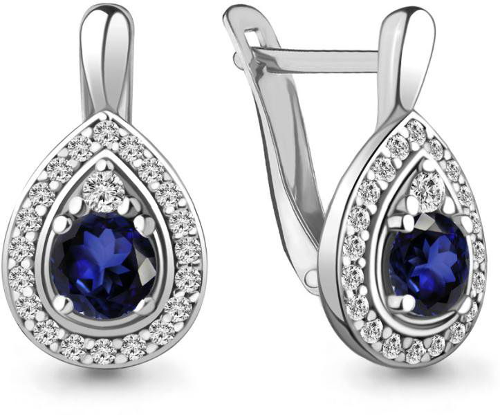Серьги Aquamarine 48359АБ  купить,NaN