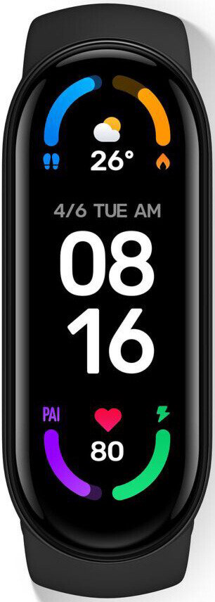 Фитнес-браслет Xiaomi Mi Smart Band 6 black купить,NaN