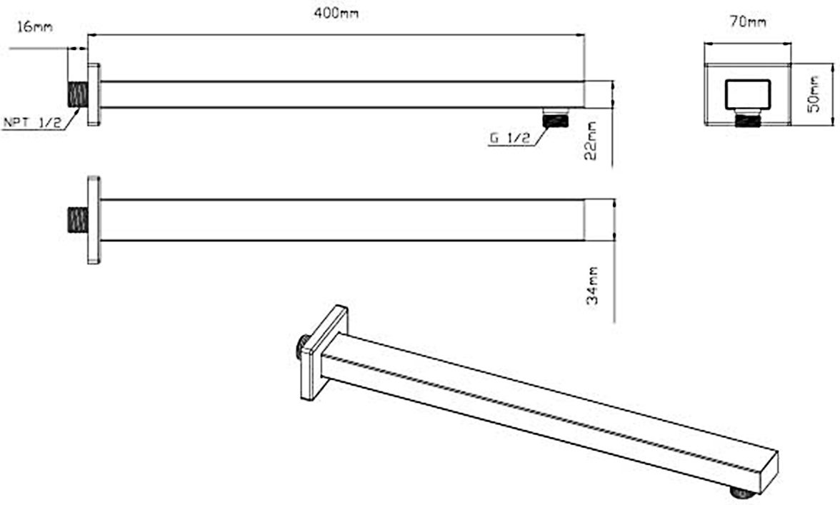 Vincea верхний душ VSHD-41CGM