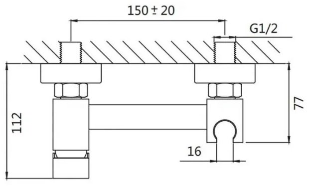 Shevanik гигиенический душ S137Q, латунь