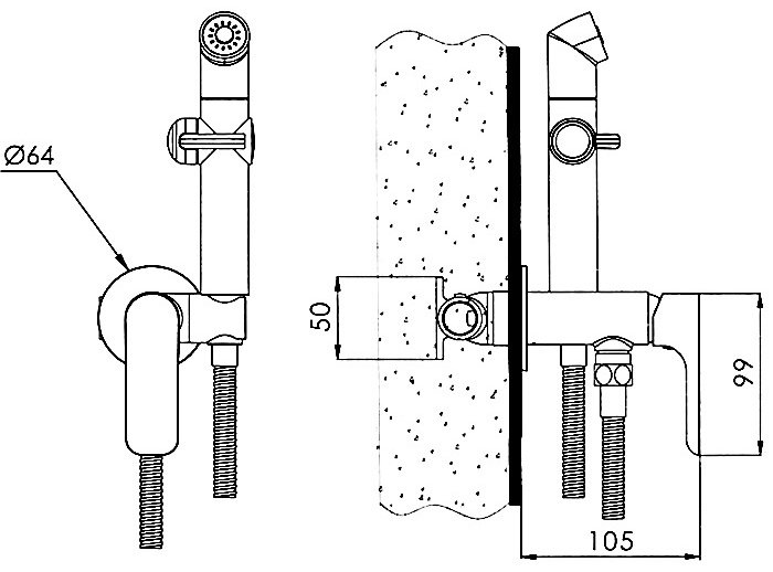 Gappo гигиенический душ G7248-1