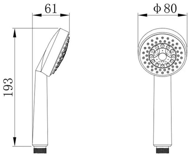 Potato лейка для душа P053
