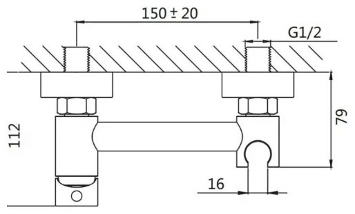 Shevanik гигиенический душ S107T, латунь купить,NaN