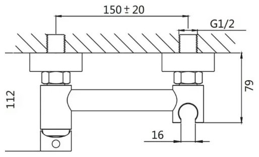 Shevanik гигиенический душ S107T, латунь купить,NaN