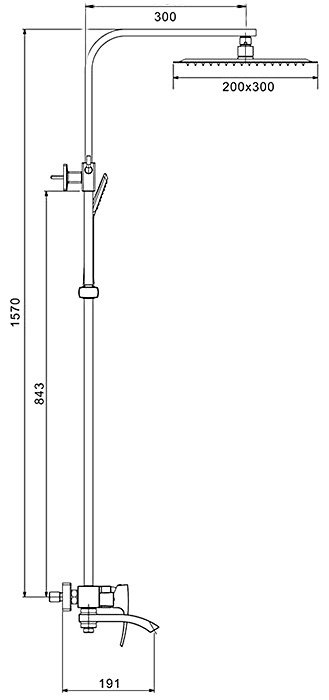 Gappo душевая стойка G2407-8