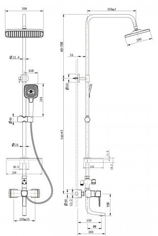 Lemark душевой набор (гарнитур) Evitta LM0562C купить,NaN