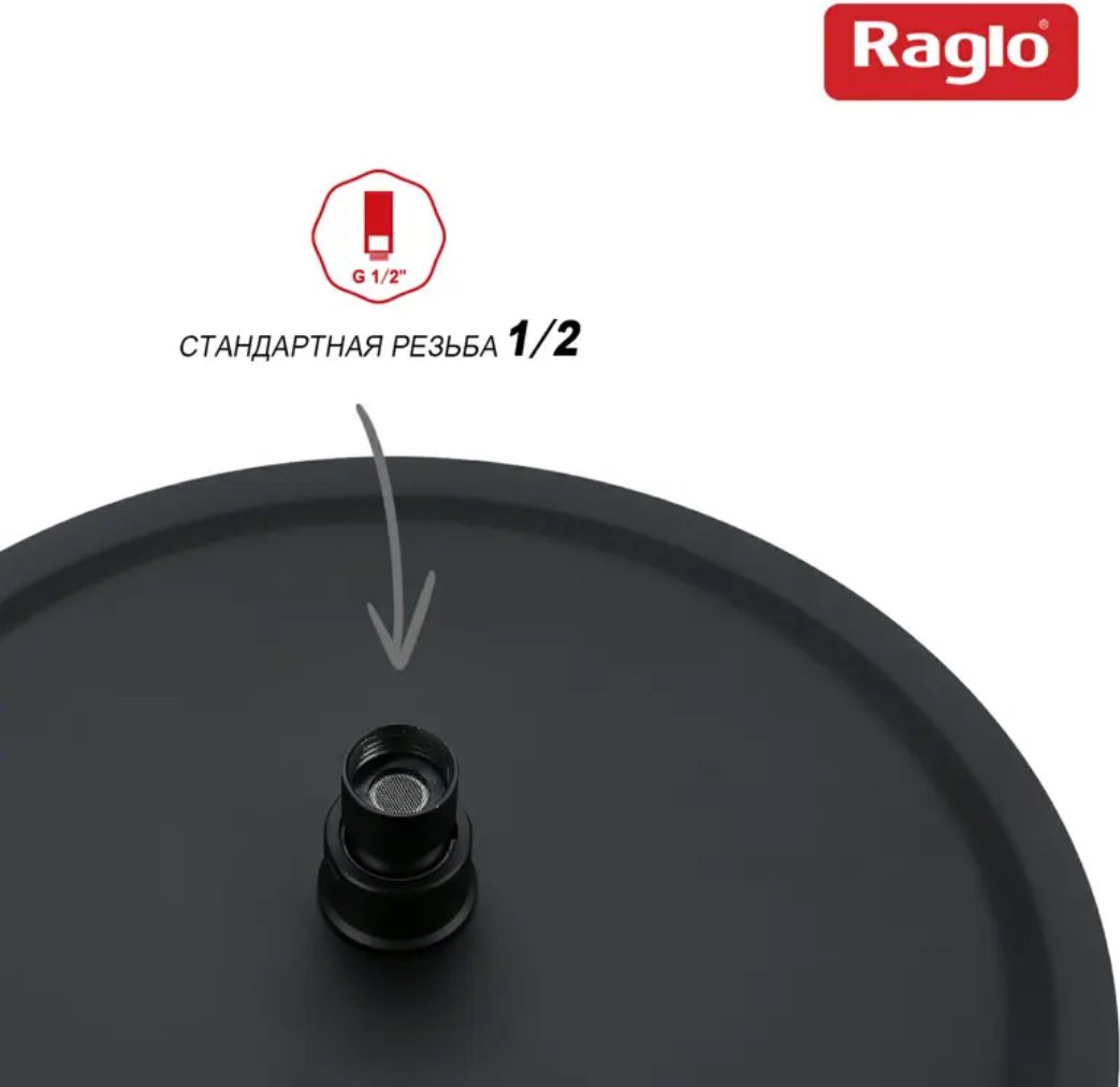 Raglo лейка для душа (без шланга) R451.56.06, нержавеющая сталь купить,NaN