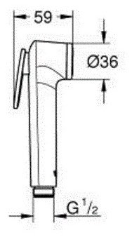 Grohe гигиенический душ BauCurve