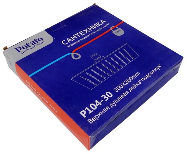 Potato верхний душ P104-30