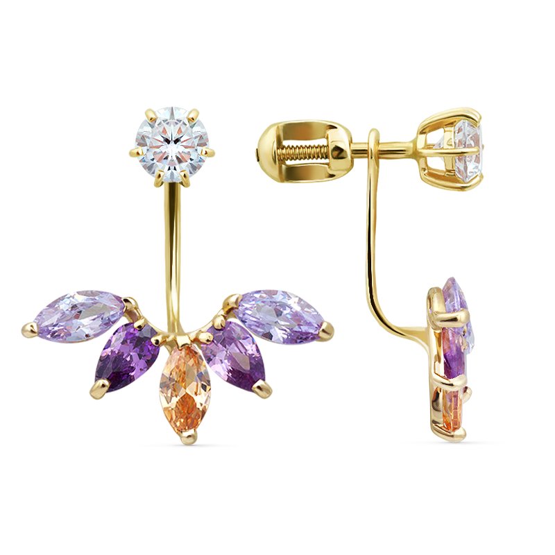 Серьги Кристалл H266 2,89гр. купить,NaN