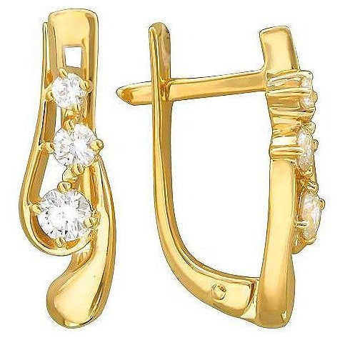 Серьги Эстет 01С613663 3,19гр 0,22ct 0,10ct. купить,466700