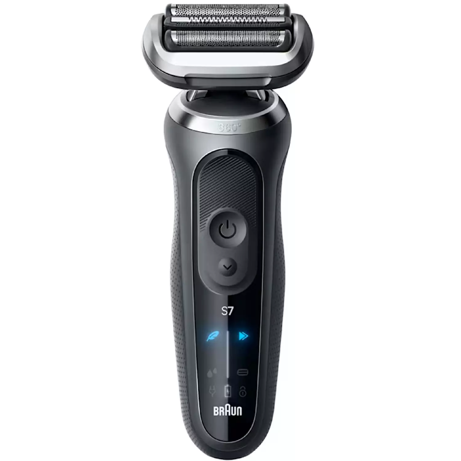 Электробритва Braun 72-G1200s Box Euro черно-серебристая