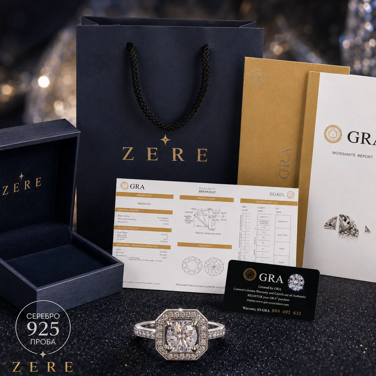 Кольцо ZERE серебро 925 пробы 3гр 18р купить,64990