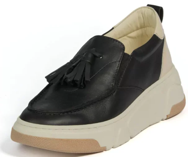 Лоферы Nila Nila Scapra Pelle Donna T22-4041PV beige black 36