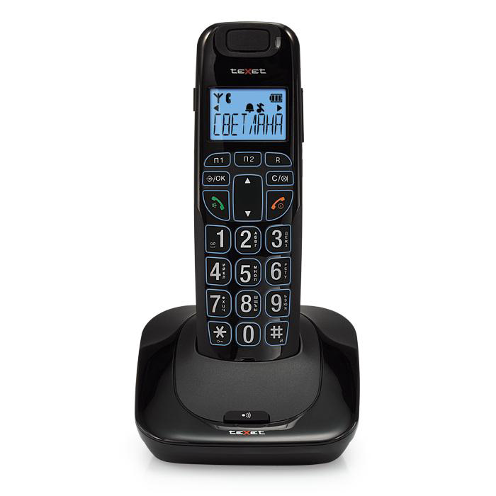 Телефон беспроводной Texet TX-D7505А черный купить,NaN