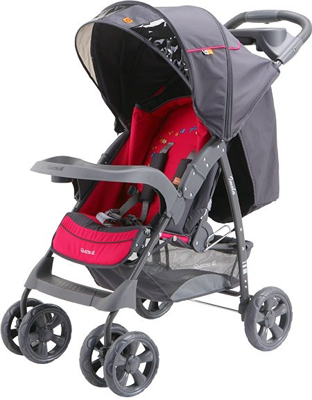 Коляска прогулочная Adamex Quatro Imola №7 Grey/Red купить,NaN