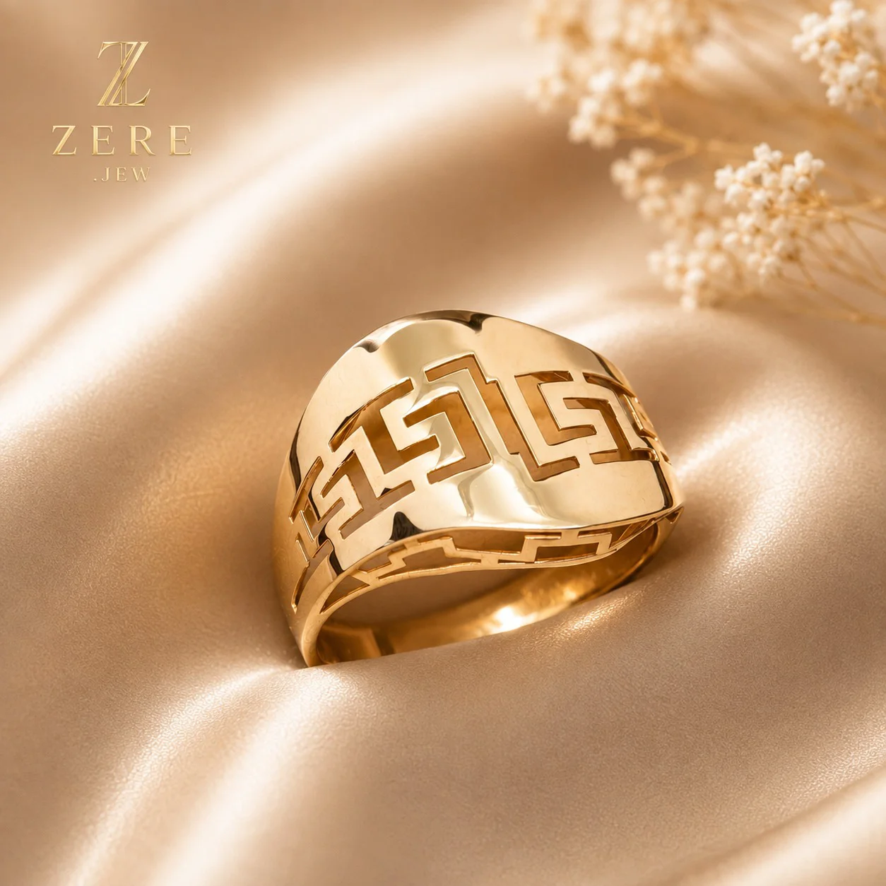 Кольцо ZERE золото 585 пробы 2,41гр 18,5р купить,198825