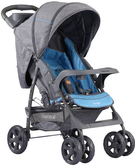 Коляска прогулочная Adamex Quatro Imola №1 Grey/Blue купить,NaN