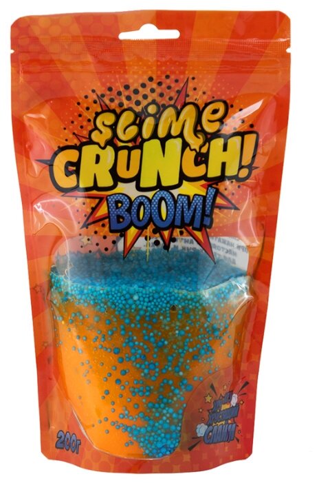 Слайм Slime Crunch S130-26 Boom Апельсин 200гр купить,NaN