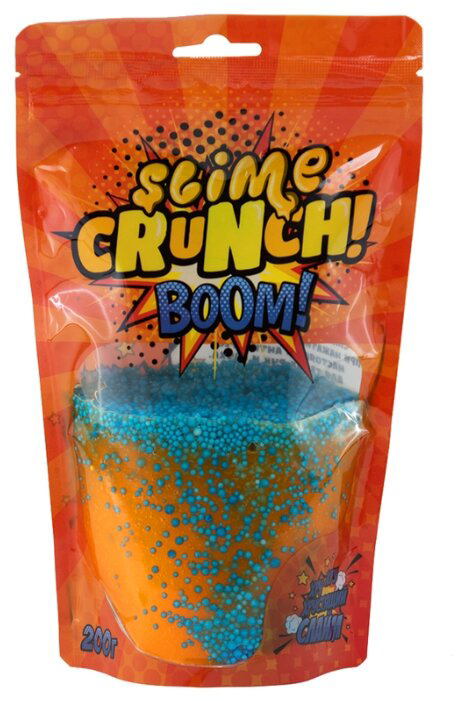 Слайм Slime Crunch S130-26 Boom Апельсин 200гр купить,NaN