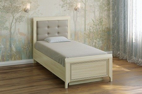 Кровать Лером Карина Кр-1035 90х190 см ясень светлый купить,NaN