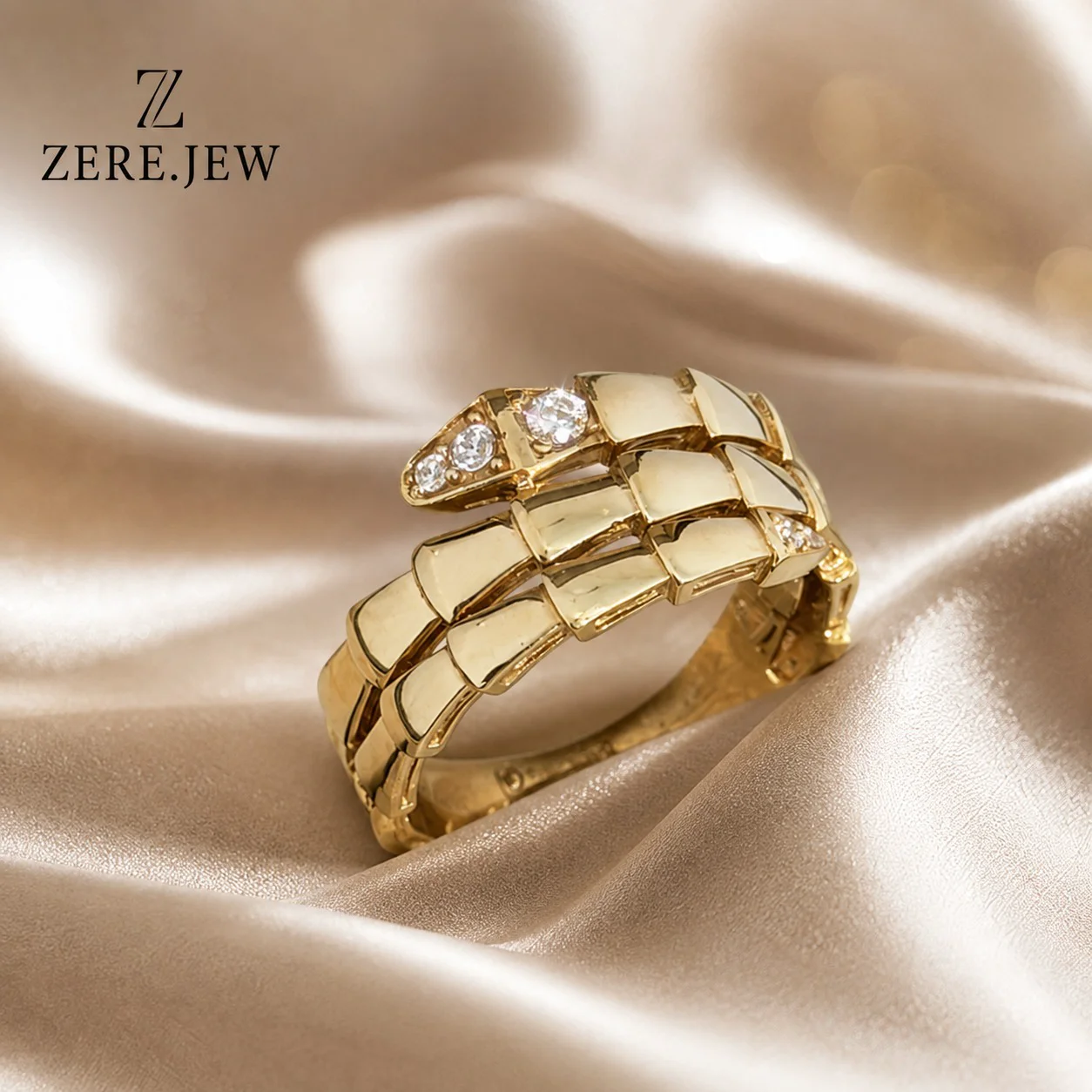 Кольцо ZERE золото 585 , фианит 3,23гр 18,0р купить,266475
