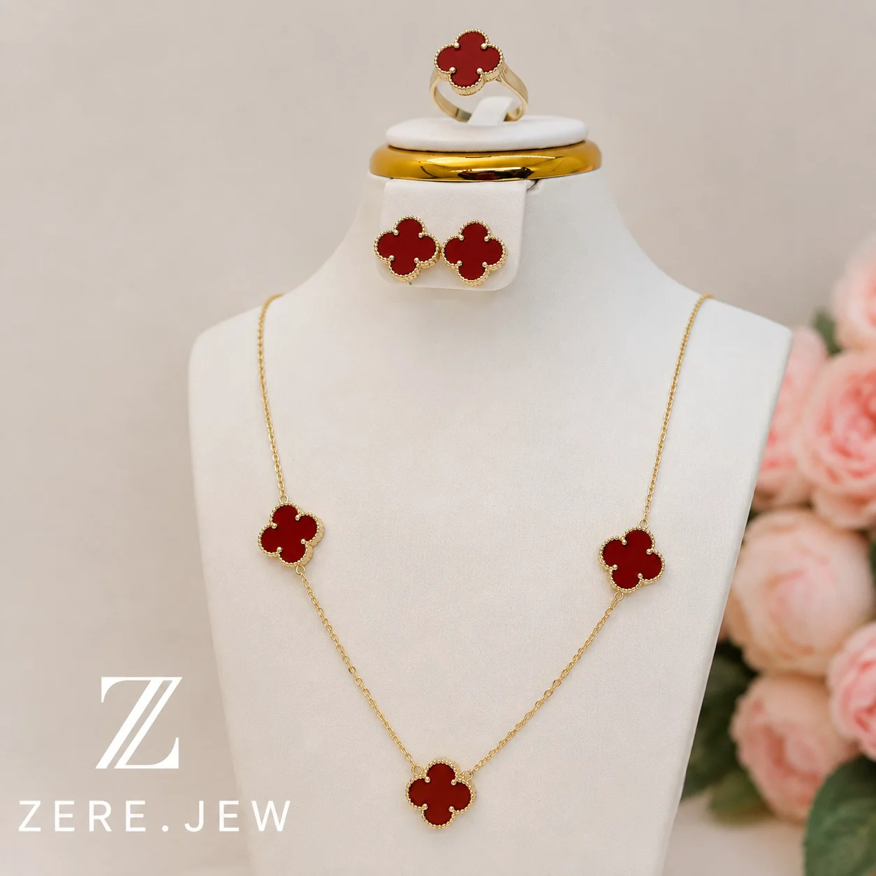 Комплект ZERE колье серьги кольцо золото 585 12,48 гр Кольцо 18,5 раз Колье 45см купить,1029600