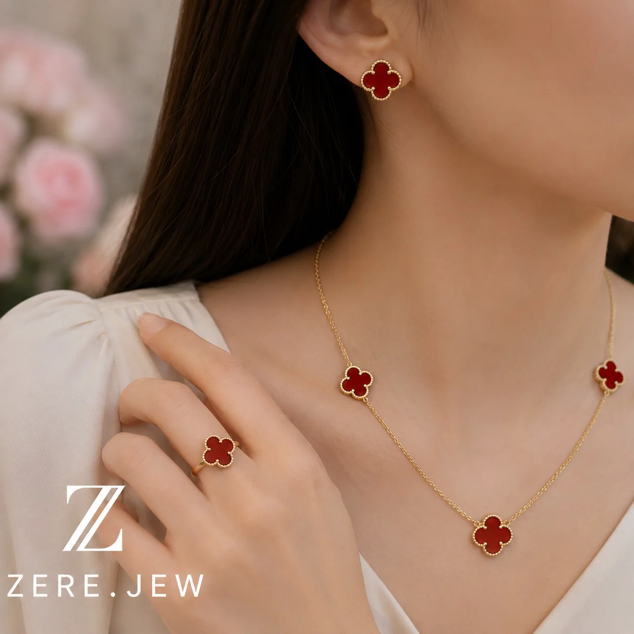 Комплект ZERE колье серьги кольцо золото 585 12,48 гр Кольцо 18,5 раз Колье 45см купить,1029600
